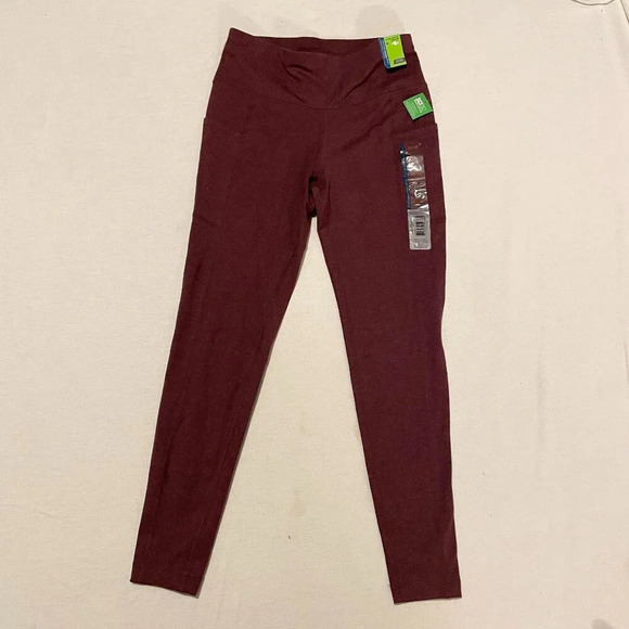 Athletic Works Mid Rise Leggings With Pockets Dri More Tech Size Medium - Picture 1 of 15